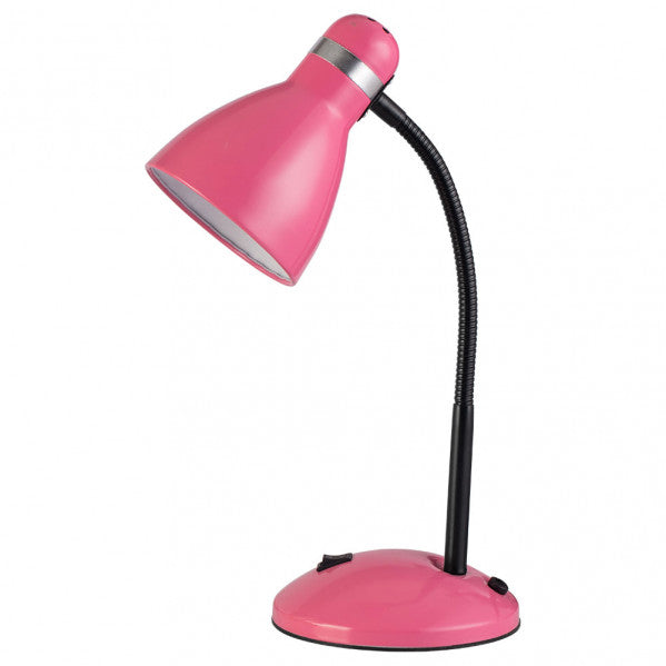Flexo Lazulita 1xe27 Rosa/cromo 38x23x14,5 Cm