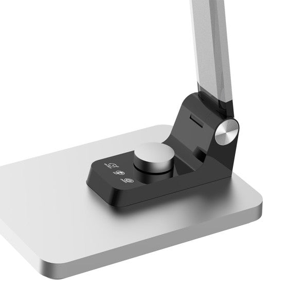 Flexo Olimpo Plata 10w 800lm 3000-4500-6000k Reg.int.memoria Articulable Plegable 43,1x13,7x35,6cm
