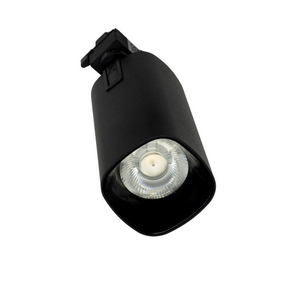 Foco Carril 30w 2700k Alfil Negro 2700lm 36º Orientable 330º Regx19x7,5 Cm