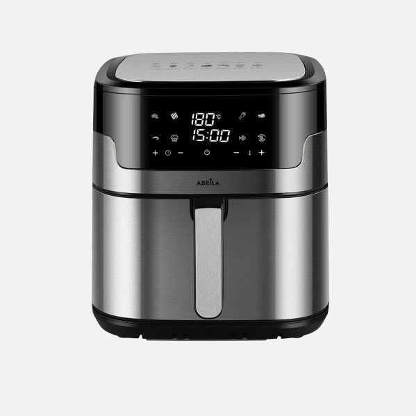 Freidora De Aire Casanova 8l 1800w Acero/negro Doble Resist.display,temporiz.termostato Tactil 32,5x31x32,5cm