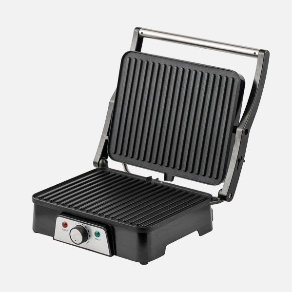 Grill Parrilla Embrujo 1600w Negro Apertura 180º Placa 29x23cm Antiadh.ac.inox.tacto Frio 15,5x33x30cm