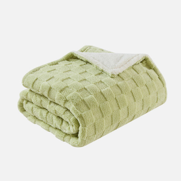 Manta Elect.alcantara Verde/blanco 160w 160x120cm 9niv Autoapagado, Protec.seg.,lavable