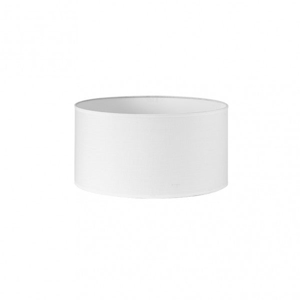 Pantalla Cilindrica Dori E27 Blanca 35Dx35dx20h Cm Tejido Popelin