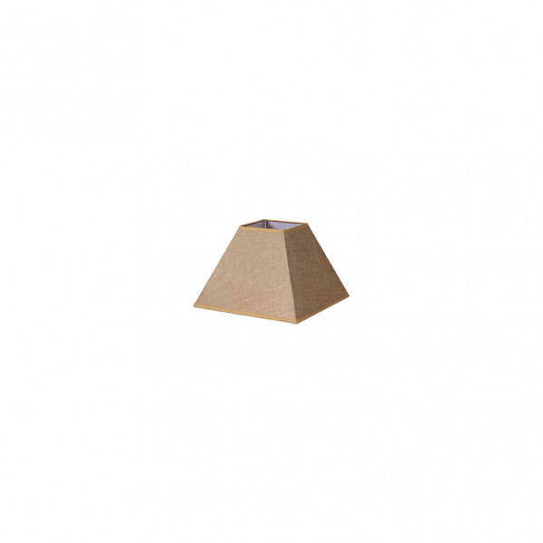 Pantalla Piramide Divos E27 Marron 15dx8dx11h Saco-yute