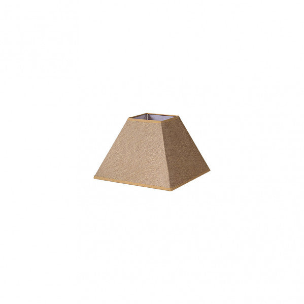 Pantalla Piramide Divos E27 Marron 20dx10dx15h Saco-yute