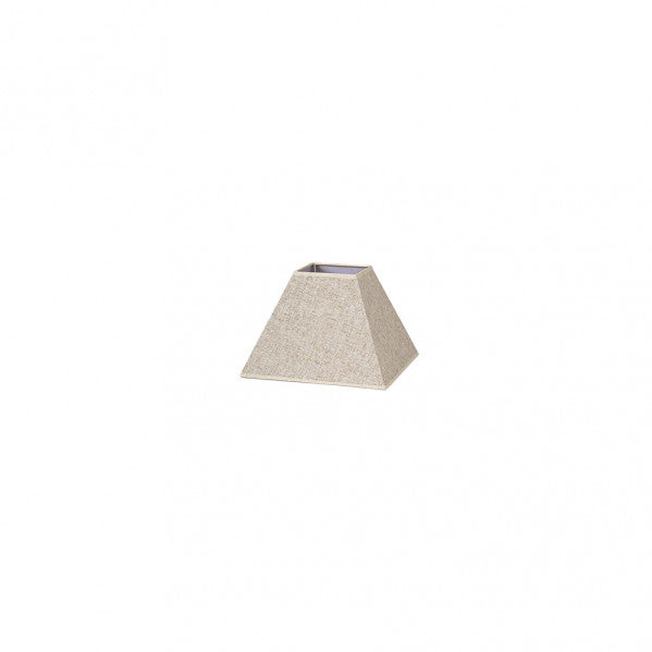 Pantalla Piramide Tenorio E27 Lino Beis 15dx8dx11h
