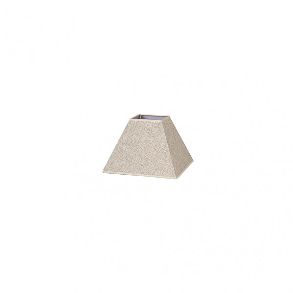 Pantalla Piramide Tenorio E27 Lino Beis 17dx8dx13h