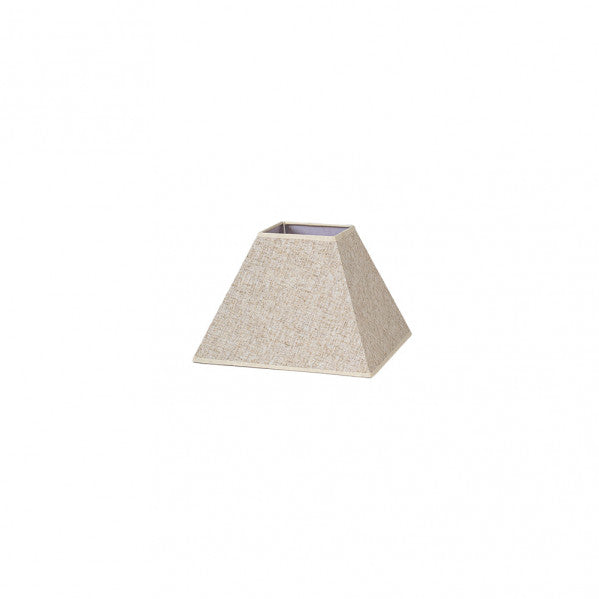 Pantalla Piramide Tenorio E27 Lino Beis 20dx10dx15h