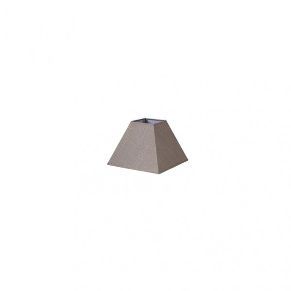 Pantalla Piramide Tenorio E27 Lino Gris 15dx8dx11h