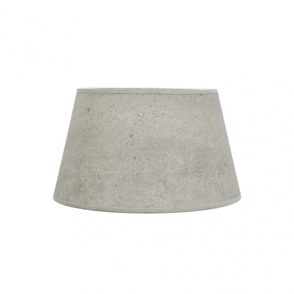 Pantalla Salma E27 Cemento Gris 35dx25dx20h Conica Abierta