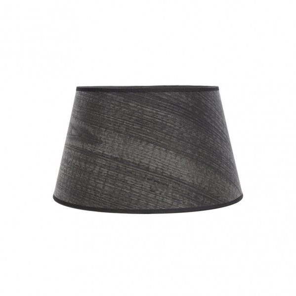 Pantalla Salma E27 Madera Negra 35dx25dx20h Conica Abierta