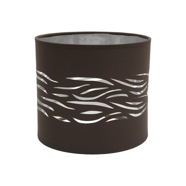 Pantalla Sobremesa Niebla 1xe14 Marron-plata 17Dx17dx15h