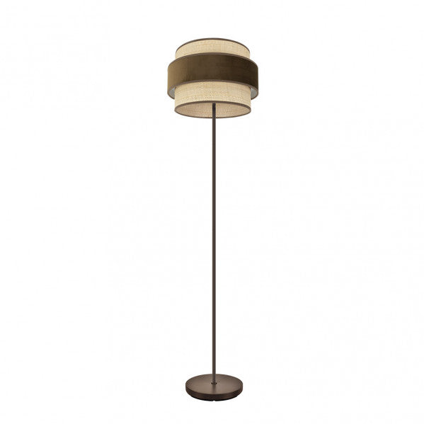 Pie De Salon Reyes 1xe27 Marron/natural-marron 160x40x40cm