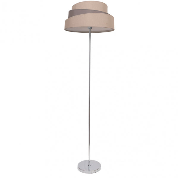Pie Salon Colonia Cromo/Gris-topo 1xe27 153x40x40 Cm