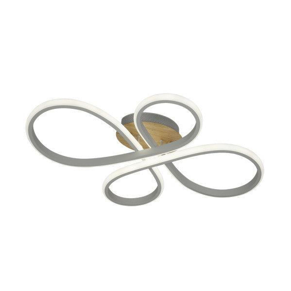 Plafon Bandeira 88w 3000-4000-6500k Blanco/haya 9680 Lm C/remoto,memoria Y Reg.intensidad 12x60x43cm