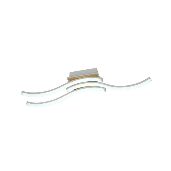 Plafon Murray 48w 3000-4000-6500k Blanco/haya 5280lm C/remoto,memoria Y Reg.intensidad 9,5x62x11cm