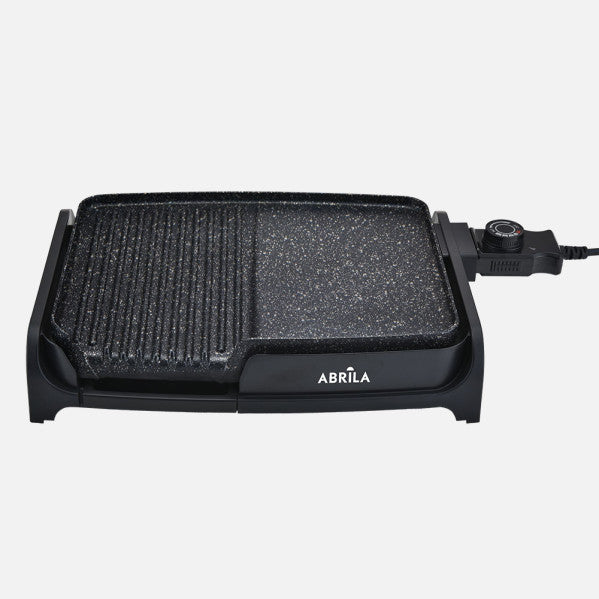 Plancha De Asar Y Gril Takao 1600w Negro Ceramico.antiadherente Termost.reg.calentamiento Rapido 8x47x28,5cm