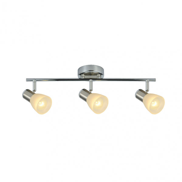 Regleta Cholo 3xe14 Cromo/niquel 16x48,5x10 Cm