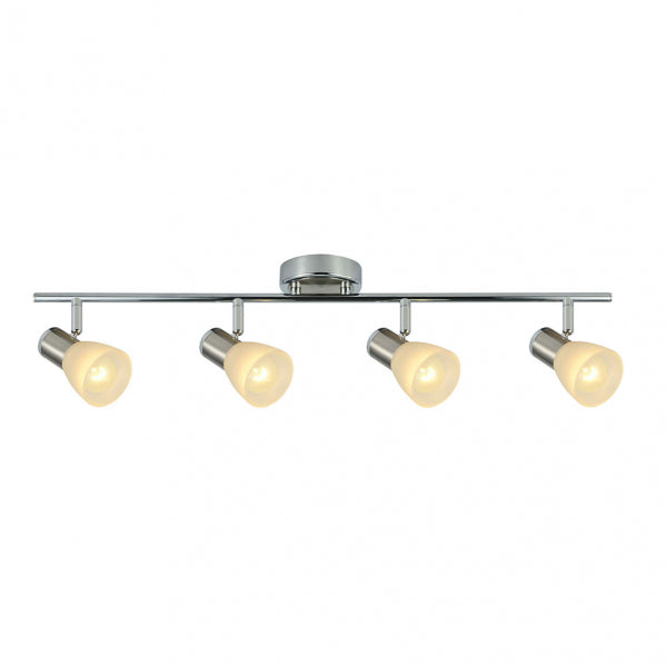 Regleta Cholo 4xe14 Cromo/niquel 16x69,5x10 Cm