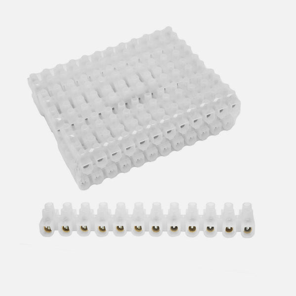 Regleta Ficha De Empalme 80a/35mm2 Pe Semitransparente 12 Fichas Flexible Y Facil Cortar