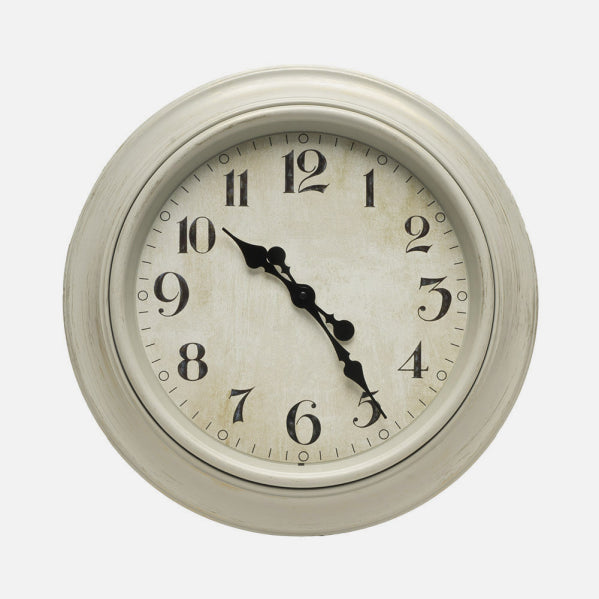 Reloj De Pared Lamba Blanco 46d Agujas Retro