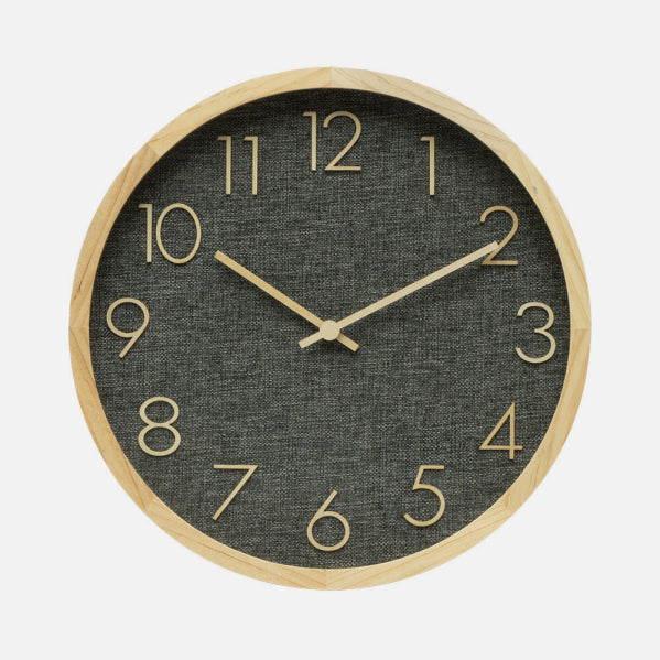 Reloj De Pared Rosellon Haya/gris 40x40x4,5cm Mov Continuo