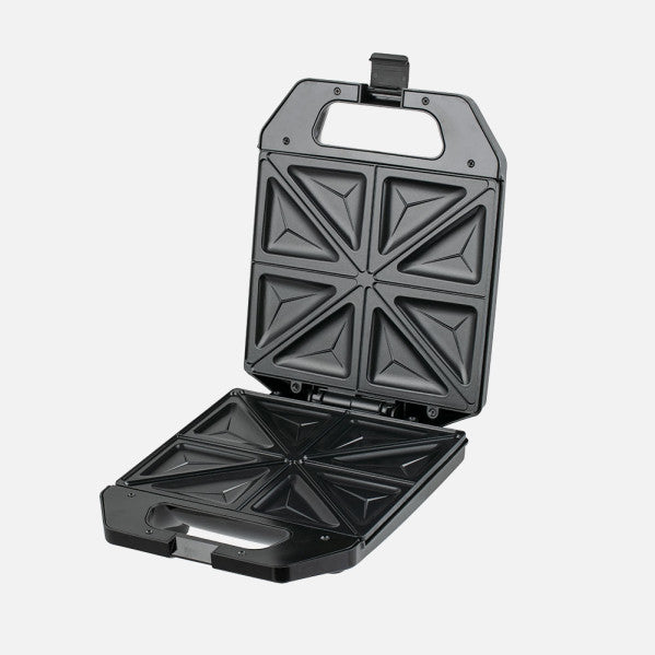 Sandwichera Edessa 1400w Negro/acero Antiadh.luz Indic Placa 25x22cm 4sandw.tacto Frio 10x25,5x31,5cm