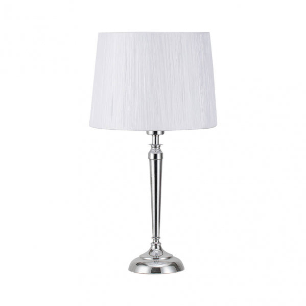 Sobremesa Alamo 1xe27 Cromo C/pant Blanca 55x30x30 Cm