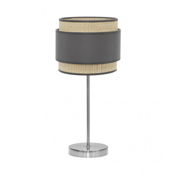 Sobremesa Alto Kandy 1xe27 Natural/gris 67x30x30 Cm