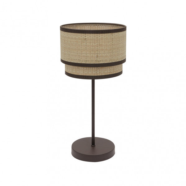 Sobremesa Alto Roque 1xe27 Natural/marron 60x30x30 Cm