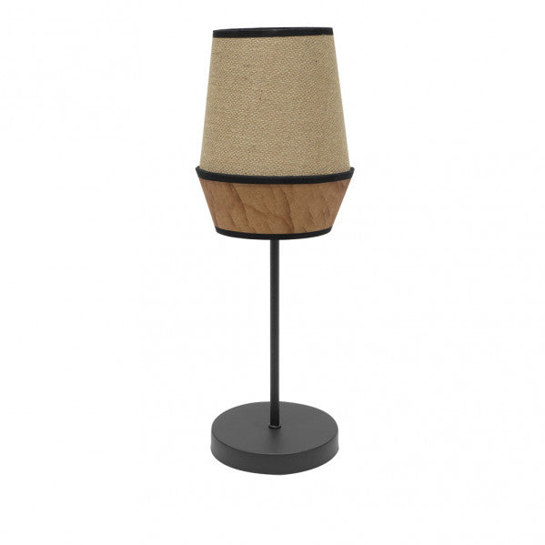 Sobremesa Campana 1xe14 Saco/marron 45x15x15 Cm