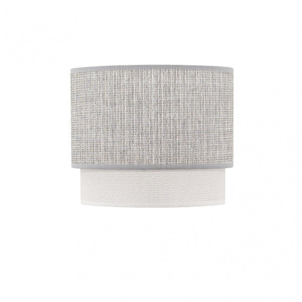 Pantalla Sobremesa Kenya E14 Gris/blanco 18Dx16dx15h