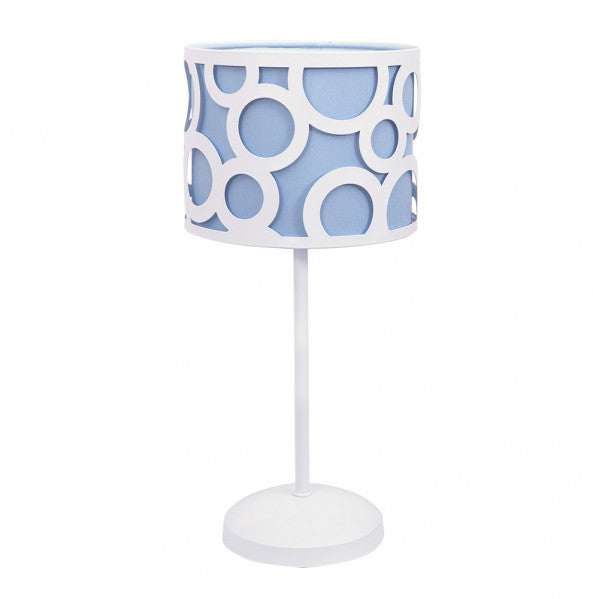 Sobremesa Orlando Azul/blanco 1xe14 42x18x18 Cm