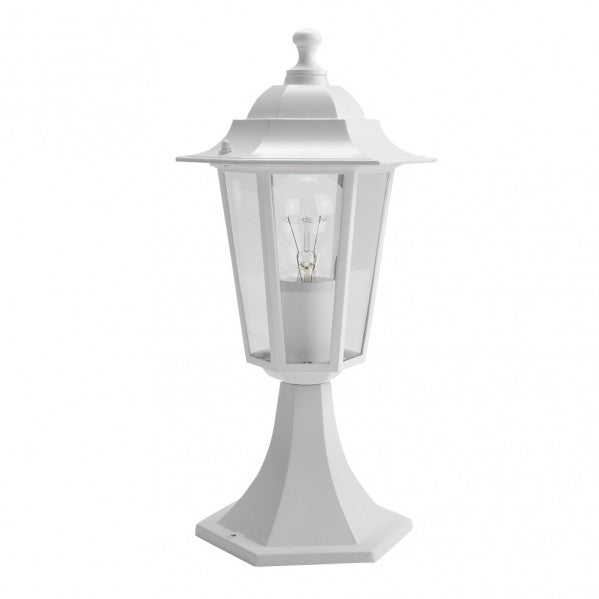 Sobremuro Exterior Aluminio Auriga1xe27 Blanco 38x19x19 Cm Ip44