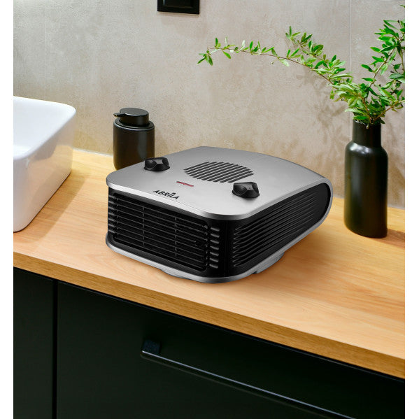 Termoventilador Ardor 2000w Plata/negro 2potencias 3funciones Termostato Regulabble Seguro15x24,5x32,5cm