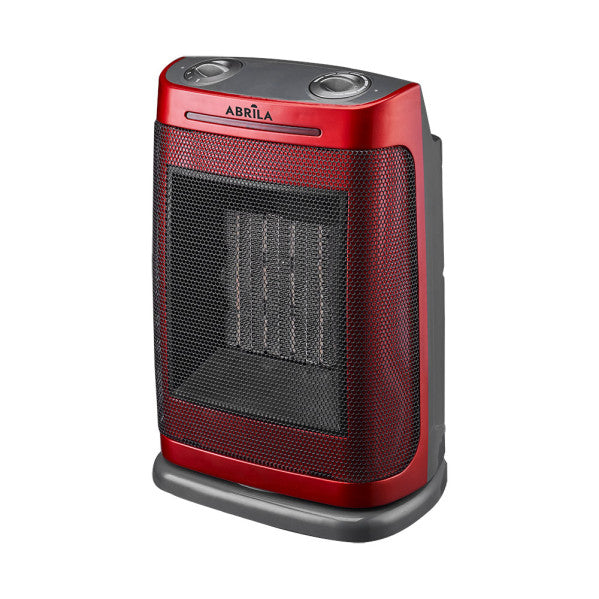 Termoventilador Ceramico PTC Fogon 1500w Rojo 2potencias 3funciones Termost.regulable Seguridad Antivuelco 29x19x14,5cm