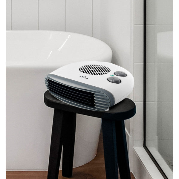 Termoventilador Elec.Toril 2000w Blanco Horizontal 2potencias 3funciones Termost.reg. 12x26x26 Cm
