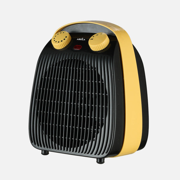 Termoventilador Elect.burlete 2000w Negro/amarillo 2pot 3funciones Antivuelco Seguridad Termostato Ajust.23,5x19x14cm