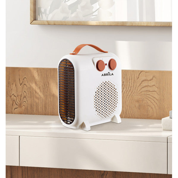 Termoventilador Elect.tundra 2000w Blanco/marron 2potencias 3Funciones Protecc.seg.luz Ind.24,8x23,3x11,7cm