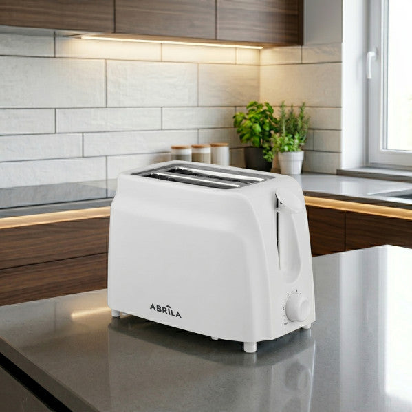 Tostador Pan Cofio 750w Blanco 7niv.tostado 2ranuras Apag.autom.bandeja Recogemigas.16x24x14cm