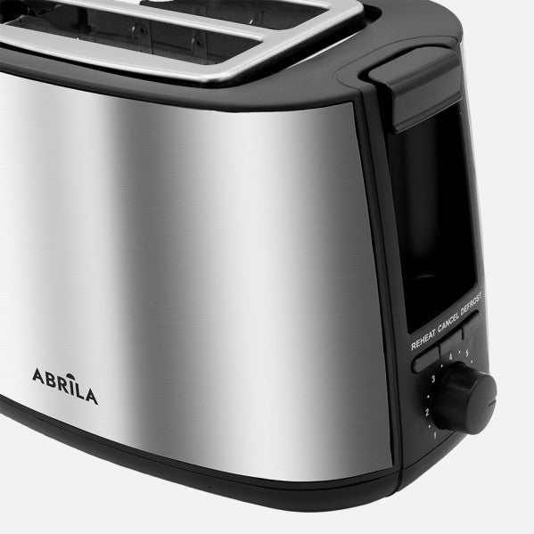 Tostador Pan Limia 750w Negro/plata 7niv.tostado,descongelacion, Apagado Autom.2ranuras.recogemigas,17x26,5x15cm