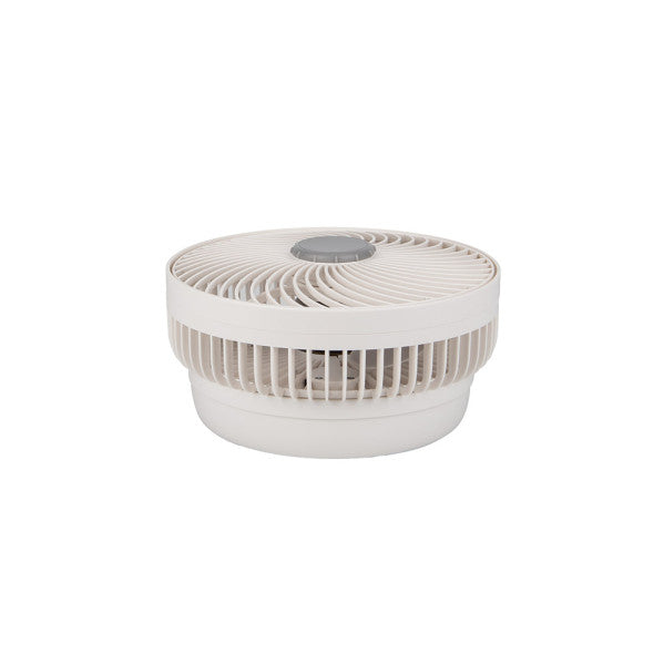Ventilador Inalambrico Sobremesa Pacheco Blanco/gris 5w 3vel Recargable C/luz, Alim.usb, Orientable 3aspas 29x19x16cm