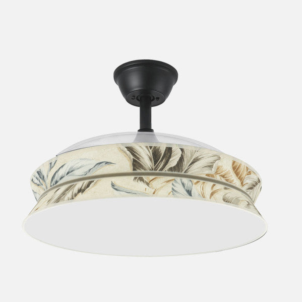 Ventil Decor 72w Negro/estampado Claro 108d 3asp 7200lm 3000-4000-6000k Remoto+memo+temp