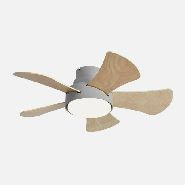 Ventilador 25w Dc Gris Gregario 5 Aspas Rev. Blanca/haya 6 Vel.3000-4000-6000k 82D Remoto,memoria y Temporizador
