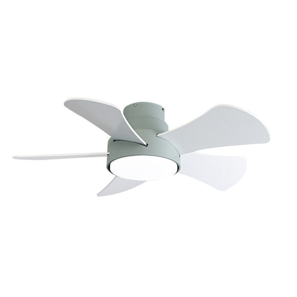 Ventilador 25w Dc Verde Gregario 5 Aspas Rev. Blanca/haya 6 Vel. 3000-4000-6000k 82D Remoto,memoria y Temporizador
