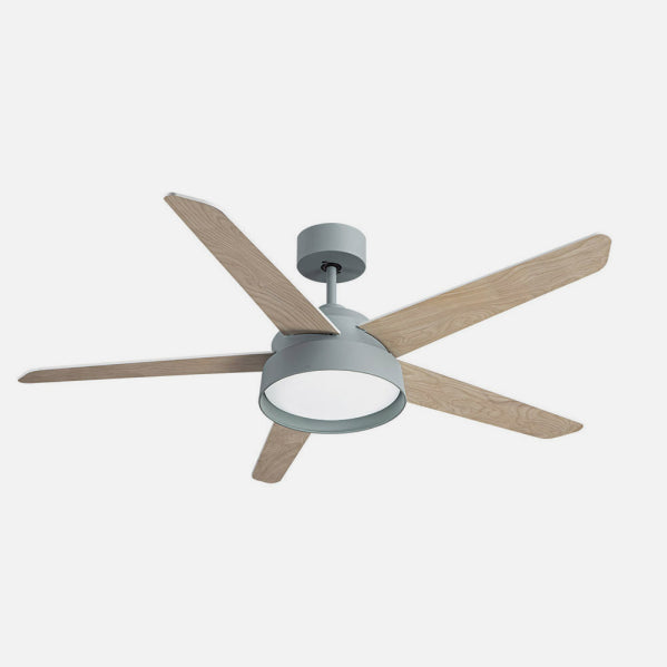 Ventilador 25w Dc Verde Lebeche 5 Aspas Rev. Blanca/haya 6 Vel. 3000-4000-6000k 132d Remoto,memoria Y Temporizador