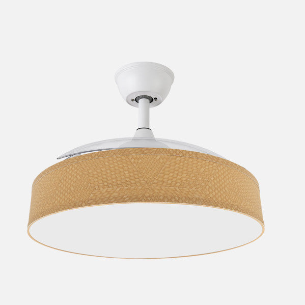 Ventilador Boga 72w Blanco/amarillo 108d 3asp 7200lm 000-4000-6000k Remoto+memo+tempo