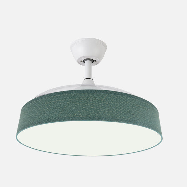 Ventilador Boga 72w Blanco/verde 108d 3asp 7200lm 3000-4000-6000k Remoto+memo+tempo