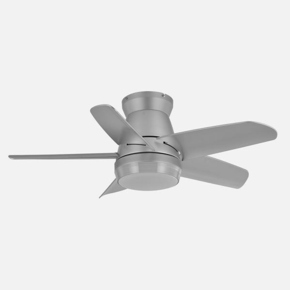 Ventilador Dc Neutron 24w 2400lm Plata 5 Aspas 91d 3000k,4500k,6000k, Remoto+temporizador+memoria