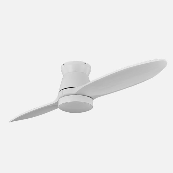 Ventilador Dc Nordic 24w 2400lm Blanco 2 Aspas 132d 3000k,4500k,6000k, Remoto+temporizador+memoria
